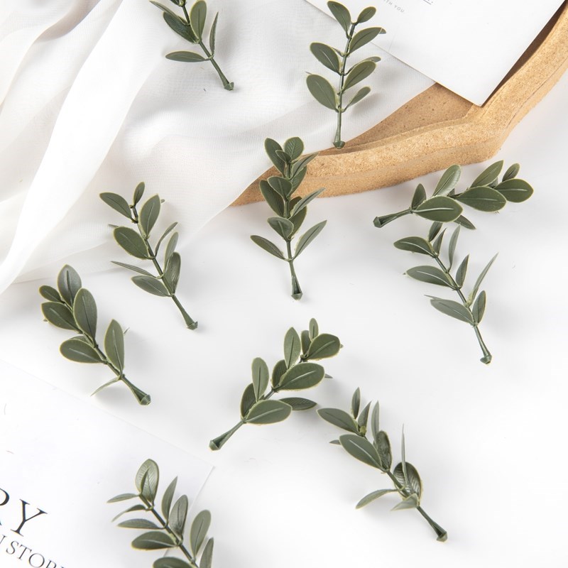 Wedding Favor Box - 인공 식물 잎 웨딩 파티 홈